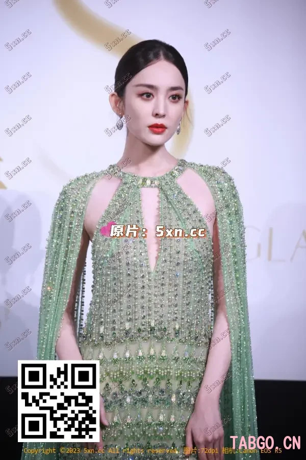 【已出】古力娜扎GLASS红毯绿裙